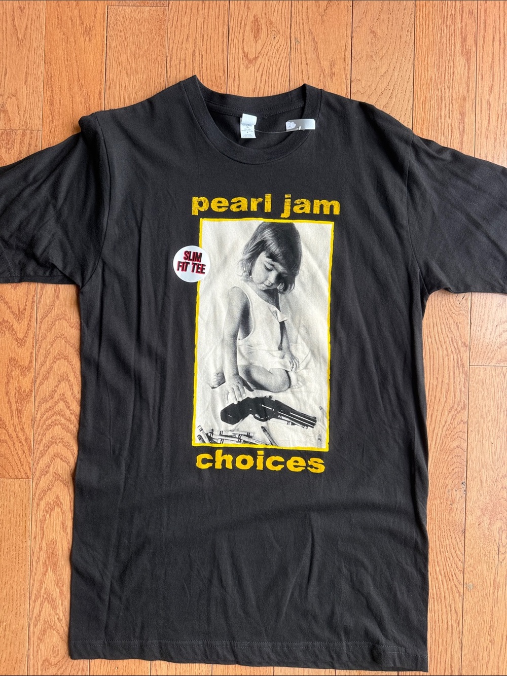 Pearl Jam Black Short-Sleeve 'Choices' Graphic Tee